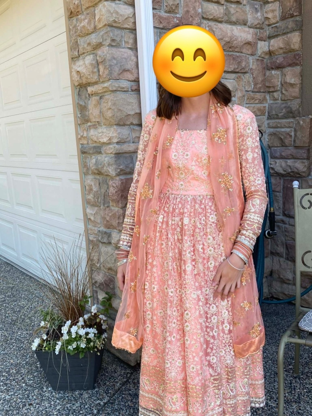 3 Pc. Stunning Indian Scarf Dress with Pants